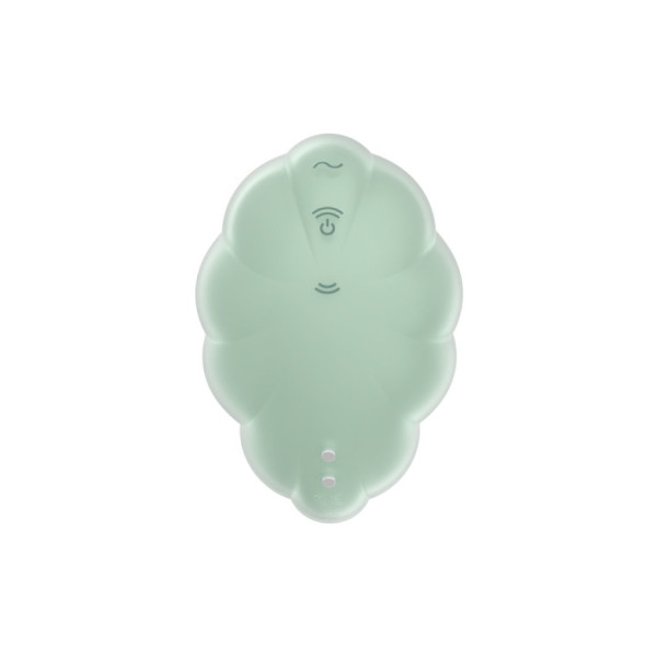 Stimulateur clitoridien par onde de pression sans contact et par vibration USB vert menthe, Cloud Dancer Satisfyer 
